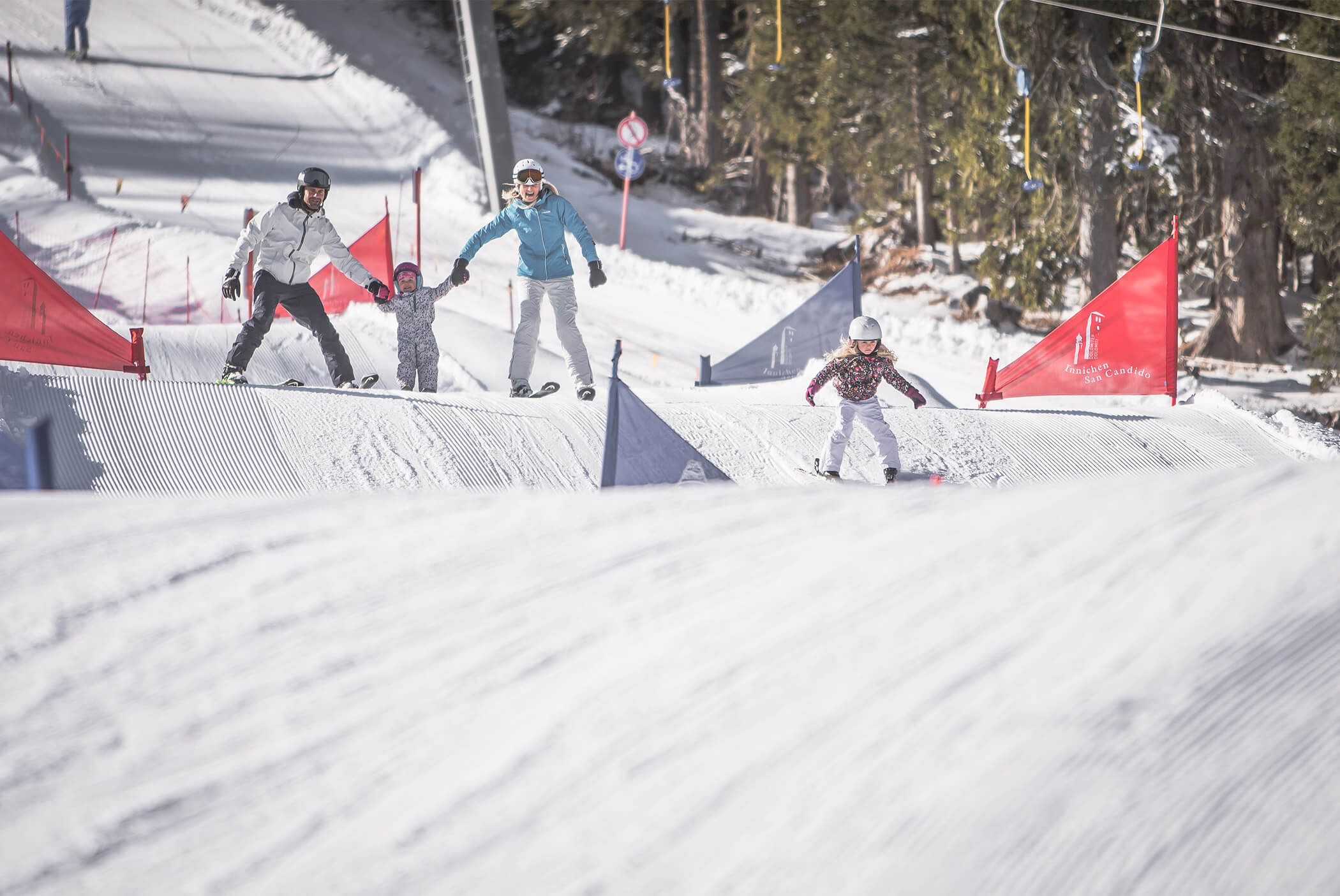Skifahren mit der Familie